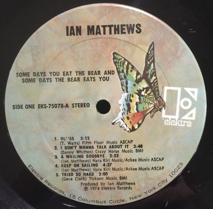 Iain Matthews : Some Days You Eat The Bear And Some Days The Bear Eats You (LP, Album, San)