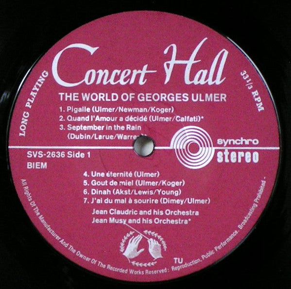 Georges Ulmer : The World Of Georges Ulmer (LP, Comp, Syn)