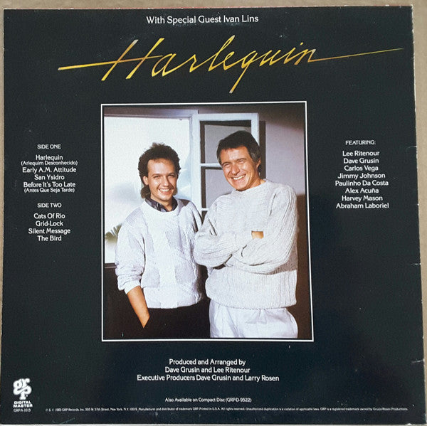 Dave Grusin / Lee Ritenour : Harlequin (LP, Album)