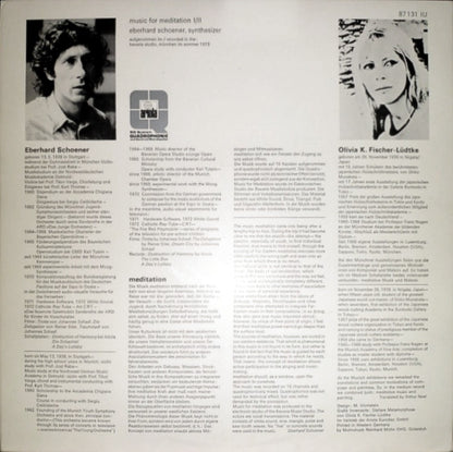 Eberhard Schoener : Meditation (LP, Album, Quad, SQ )