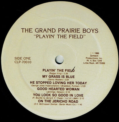 The Grand Prairie Boys : Playin' The Field (LP, Album)