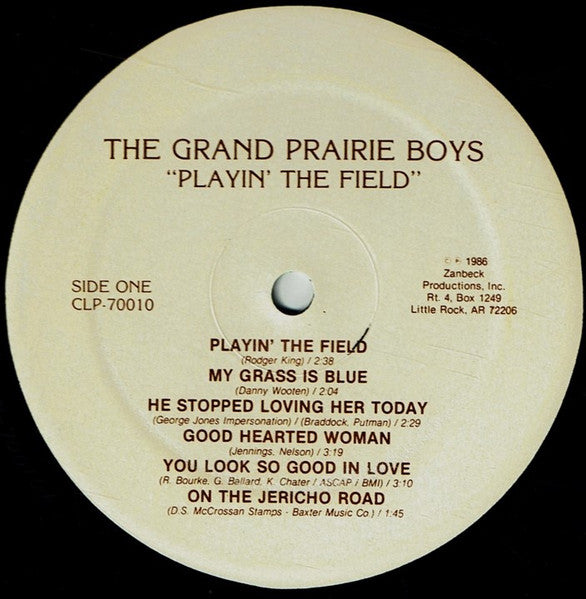 The Grand Prairie Boys : Playin' The Field (LP, Album)