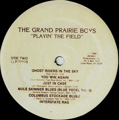 The Grand Prairie Boys : Playin' The Field (LP, Album)
