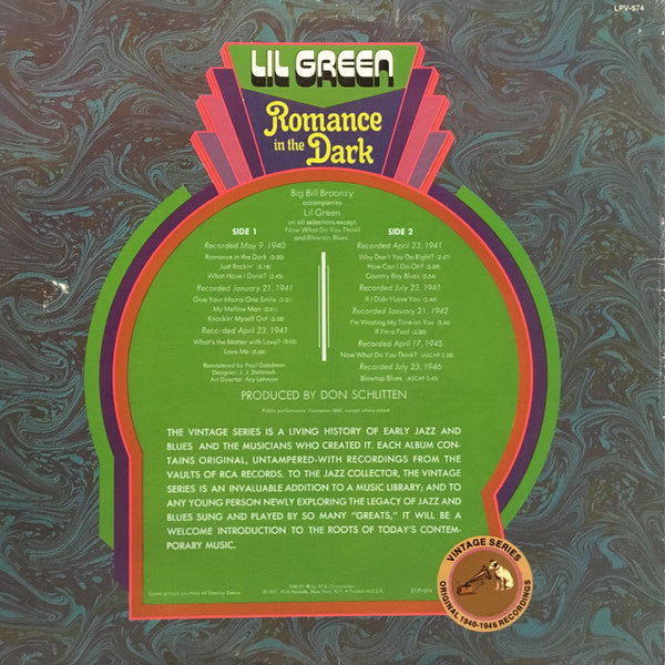 Lil Green : Romance In The Dark (LP, Comp, RM)