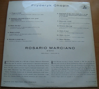 Rosario Marciano - Frédéric Chopin : Chopin Piano Recital (LP, Album)