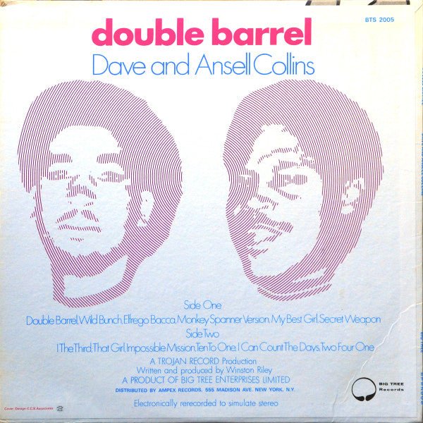 Dave & Ansel Collins : Double Barrel (LP, Album, All)