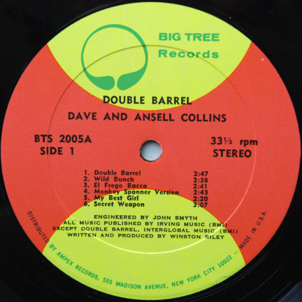 Dave & Ansel Collins : Double Barrel (LP, Album, All)
