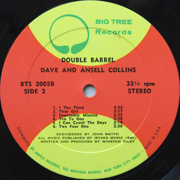 Dave & Ansel Collins : Double Barrel (LP, Album, All)
