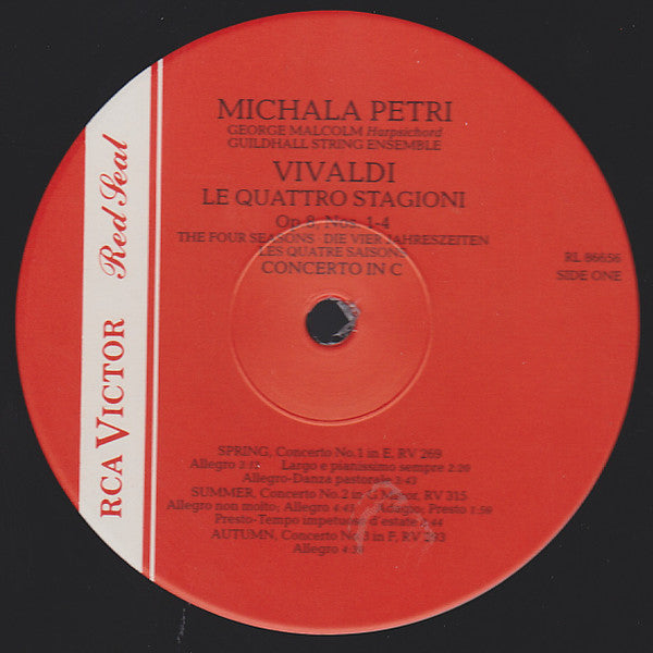 Michala Petri : Vivaldi - Le Quattro Stagioni Op. 8, Nos 1-4 (LP, Album, RE)