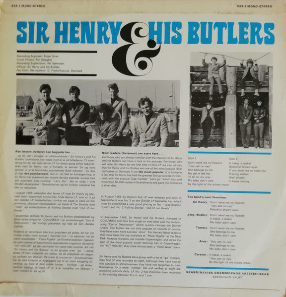 Sir Henry & His Butlers : Sir Henry & His Butlers (LP, Album, Mono)