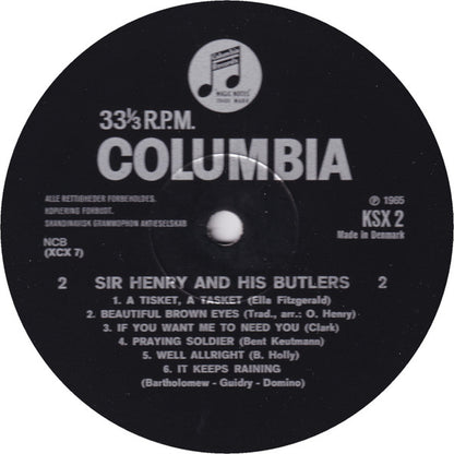 Sir Henry & His Butlers : Sir Henry & His Butlers (LP, Album, Mono)