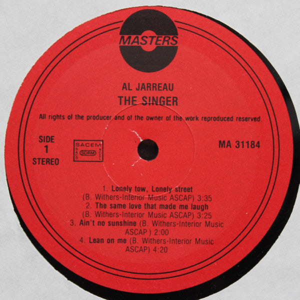 Al Jarreau : The Singer (LP, Album)