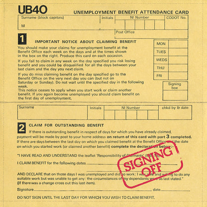 UB40 : Signing Off (LP, Album + 12", Single)