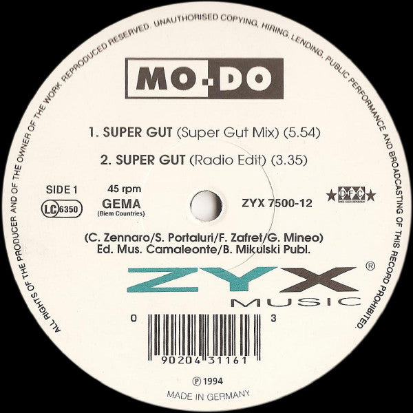 Mo-Do : Super Gut (12")