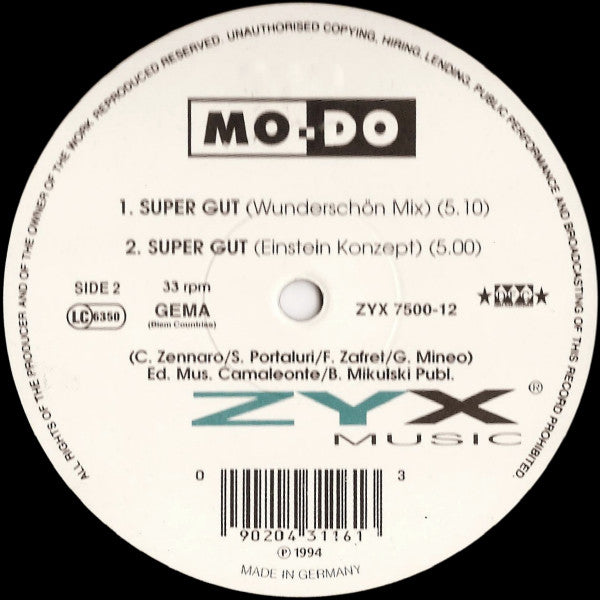 Mo-Do : Super Gut (12")