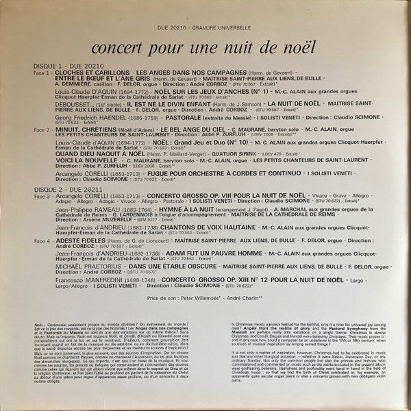 Marie-Claire Alain, I Solisti Veneti, Claudio Scimone : Une Nuit De Noël Avec... (2xLP, Comp, RE, Gat)