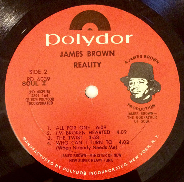 James Brown : Reality (LP, Album, Mon)