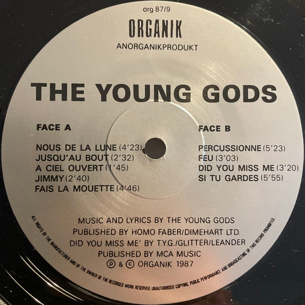 The Young Gods : The Young Gods (LP, Album)