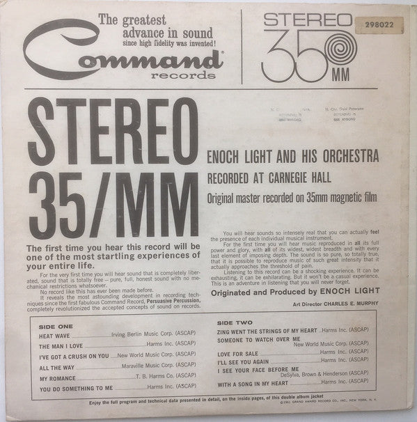 Enoch Light And His Orchestra : Stereo 35/MM (LP, Album)