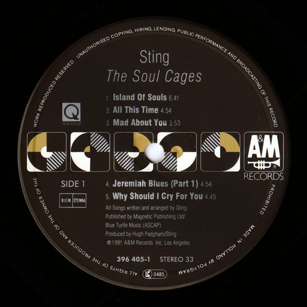 Sting : The Soul Cages (LP, Album)