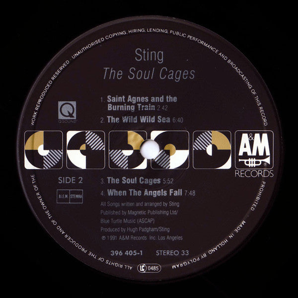 Sting : The Soul Cages (LP, Album)