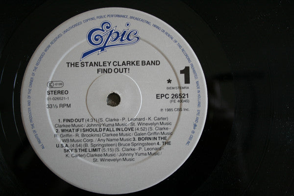 The Stanley Clarke Band : Find Out! (LP, Album, RE)