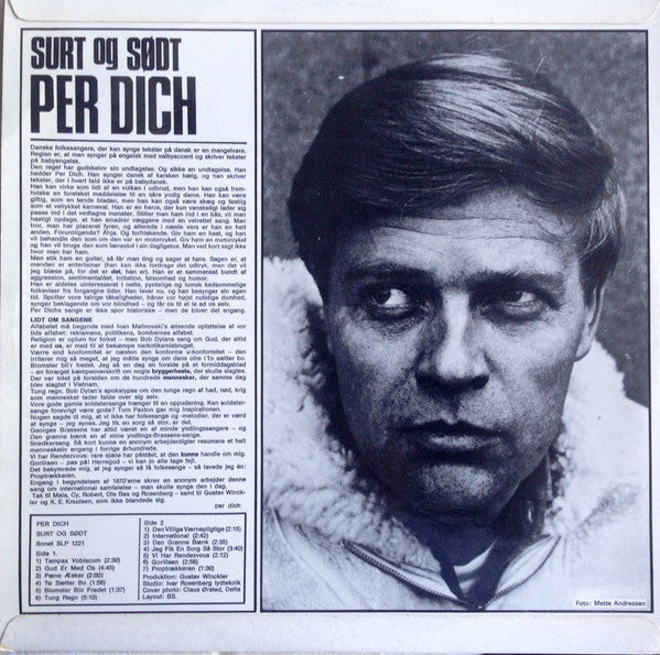 Per Dich : Surt Og Sødt (LP)