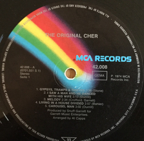 Cher : The Original Cher (LP, Comp, RE)