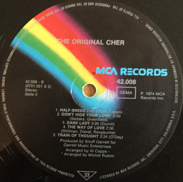 Cher : The Original Cher (LP, Comp, RE)