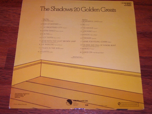 The Shadows : 20 Golden Greats (LP, Comp, Bro)