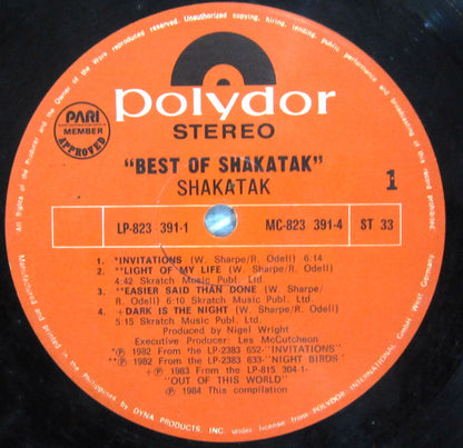 Shakatak : Best Of Shakatak (LP, Comp)