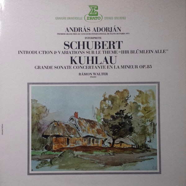 András Adorján, Franz Schubert, Daniel Friedrich Rudolph Kuhlau, Ramon Walter : Introduction & Variations / Grande Sonate Concertante En La Mineur (LP, Album)