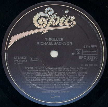 Michael Jackson : Thriller (LP, Album, Gat)