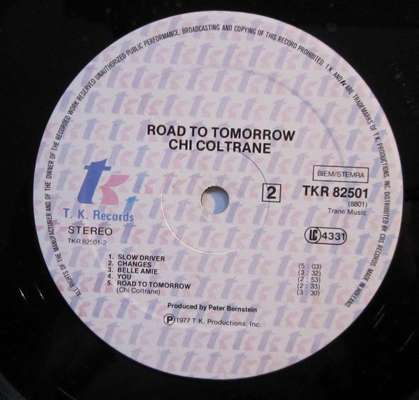 Chi Coltrane : Road To Tomorrow (LP, Album)