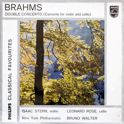 Bruno Walter, New York Philharmonic, Isaac Stern, Leonard Rose : Brahms-Double Concerto (Concerto For Violin And Cello) (10")