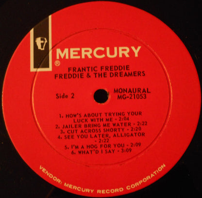 Freddie & The Dreamers : Frantic Freddie (LP, Album, Mono)