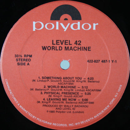Level 42 : World Machine (LP, Album, 53 )