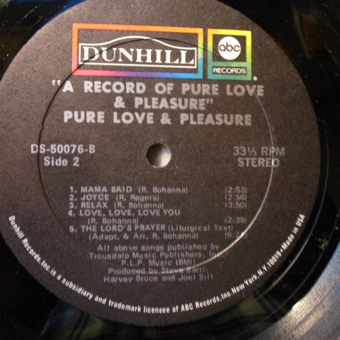 Pure Love And Pleasure : A Record Of Pure Love & Pleasure (LP, Album)