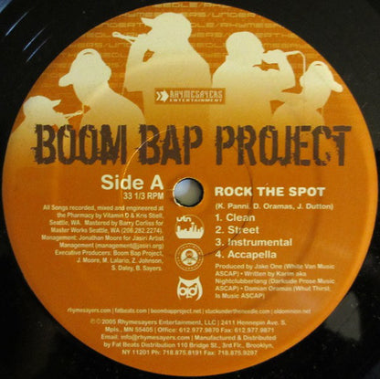 Boom Bap Project : Rock The Spot / Wyle Out (12")