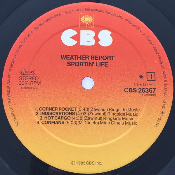 Weather Report : Sportin' Life (LP, Album)