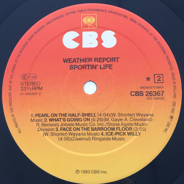 Weather Report : Sportin' Life (LP, Album)