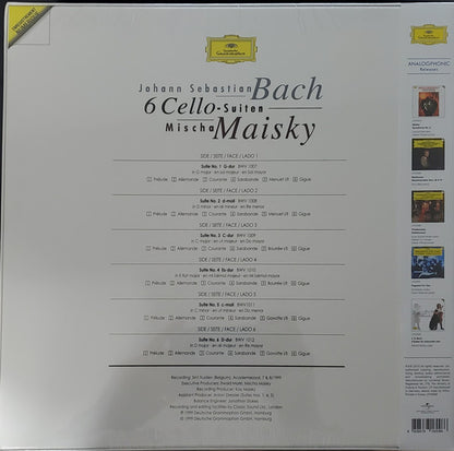 Johann Sebastian Bach, Mischa Maisky : 6 Cello-Suiten (3xLP, box)