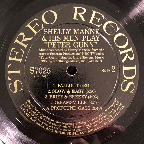 Shelly Manne & His Men : Play Peter Gunn (LP, Album, RCA)