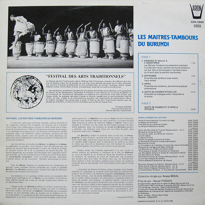 The Drummers Of Burundi : Les Maitres-Tambours Du Burundi (LP, Album)