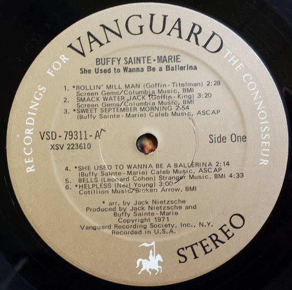 Buffy Sainte-Marie : She Used To Wanna Be A Ballerina (LP, Album, Pre)