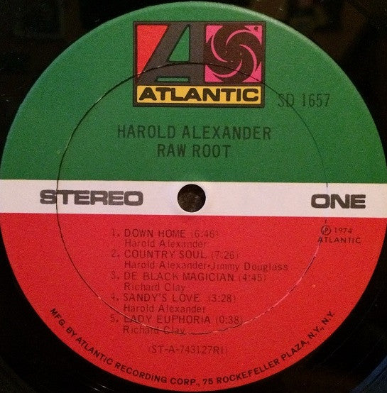 Harold Alexander : Raw Root (LP, Album, PRC)