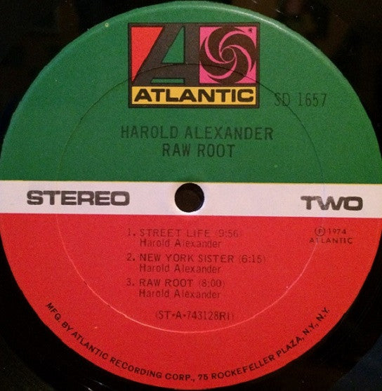 Harold Alexander : Raw Root (LP, Album, PRC)