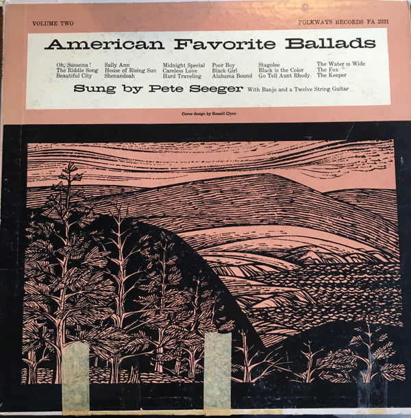 Pete Seeger : American Favorite Ballads, Volume 2 (LP, RP, Roc)