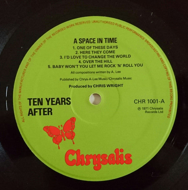 Ten Years After : A Space In Time (LP, Album, RP)