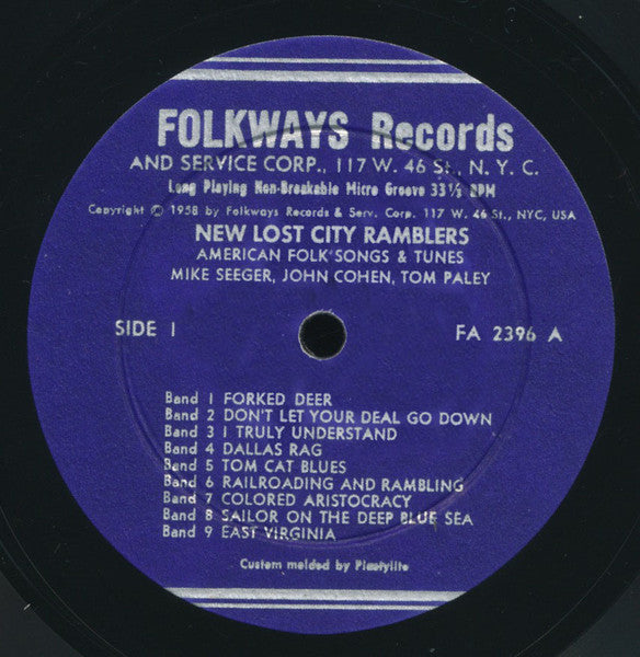 The New Lost City Ramblers : The New Lost City Ramblers (LP)